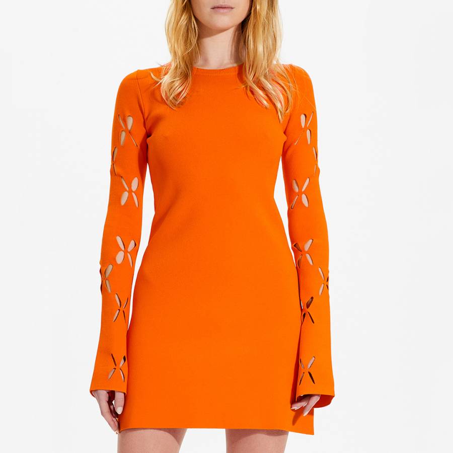 Orange Fleur Mini Dress