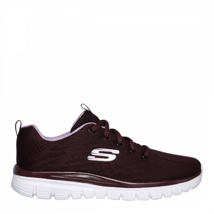 Burgundy Graceful Get Connected Lightweight Sneakers