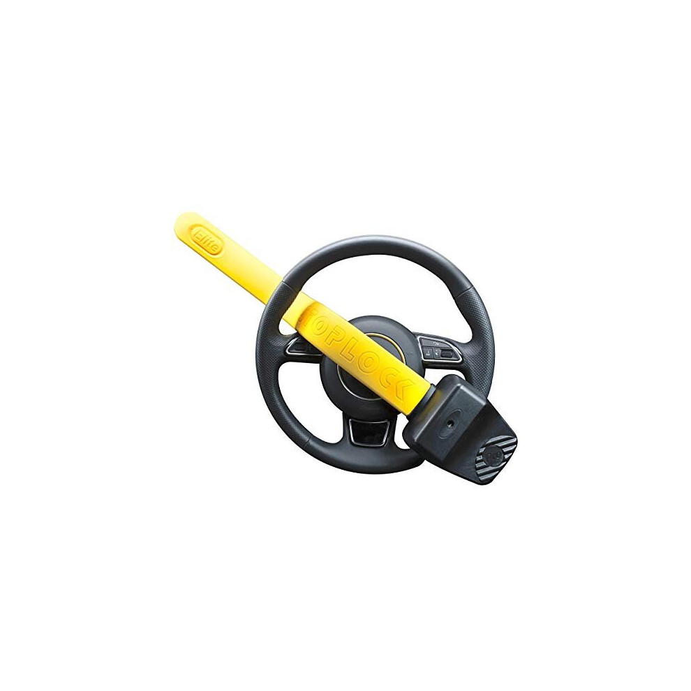 Stoplock Pro Elite Car Steering Wheel Lock HG 150-00 - Safe Secure Heavy Duty Anti-Theft Bar - Universal Fit - Includes 2 Keys and Carry Bag,