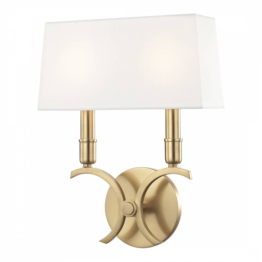 Gwen 2 Light Small Wall Sconce Gold