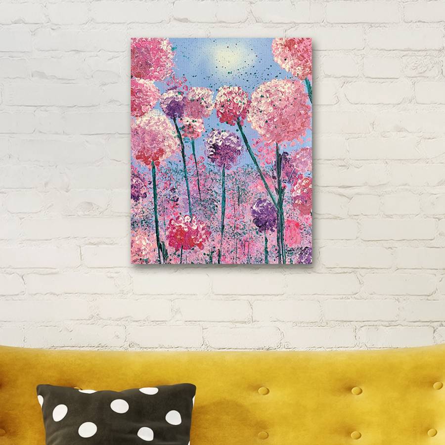 Pink Flowers 40 x 50 cm