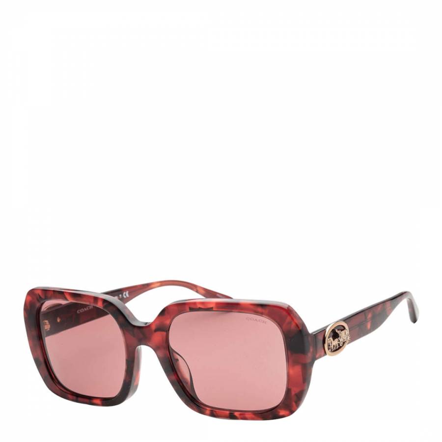 Women's Red Coach Sunglasses 53mm