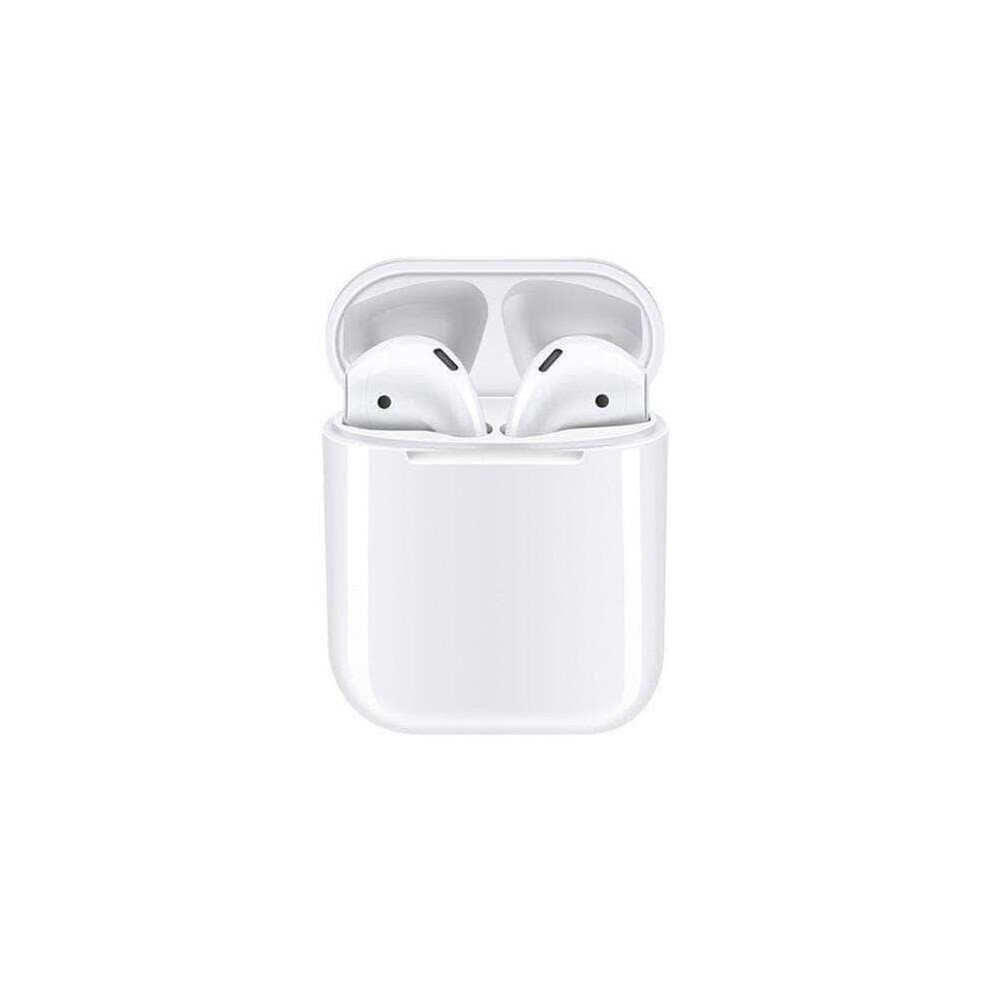 (White) WIRELESS BT EARBUDS FOR IPHONE ANDROID SMARTPHONES