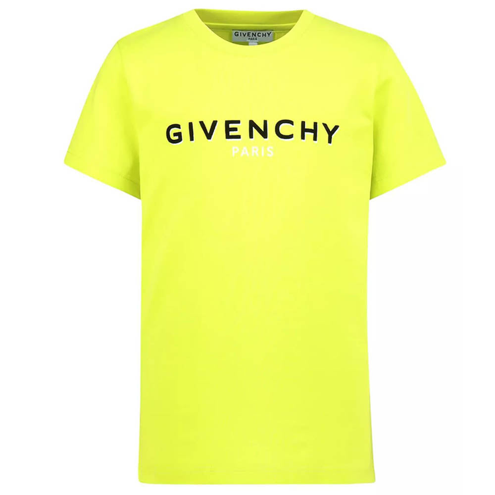 Givenchy Boys Reverse Logo T-shirt Yellow 8Y