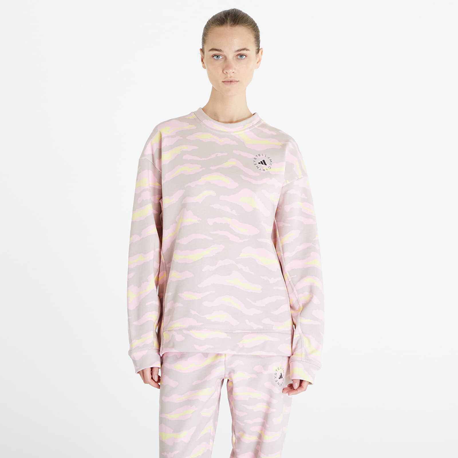 adidas x Stella McCartney Sweatshirt New Rose/ Yellow/ True Pink