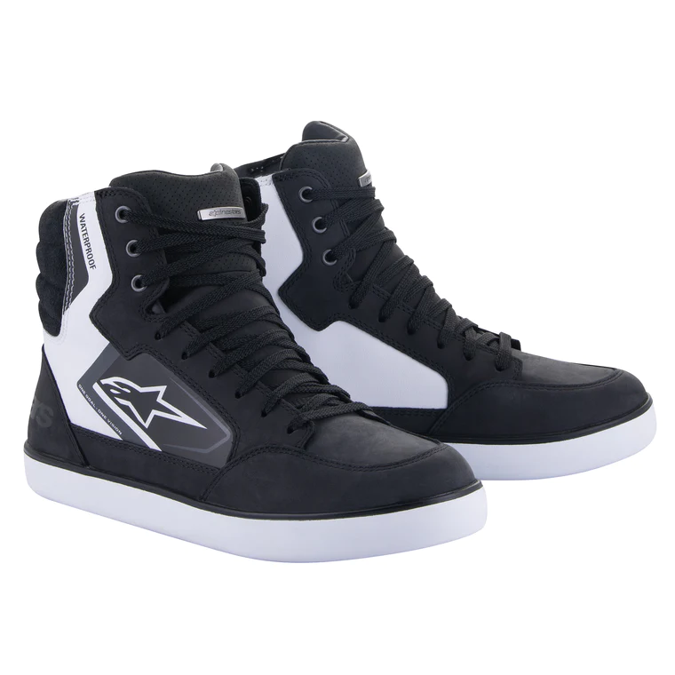 Alpinestars J-6 Waterproof Black White Cool Gray Size US 7.5