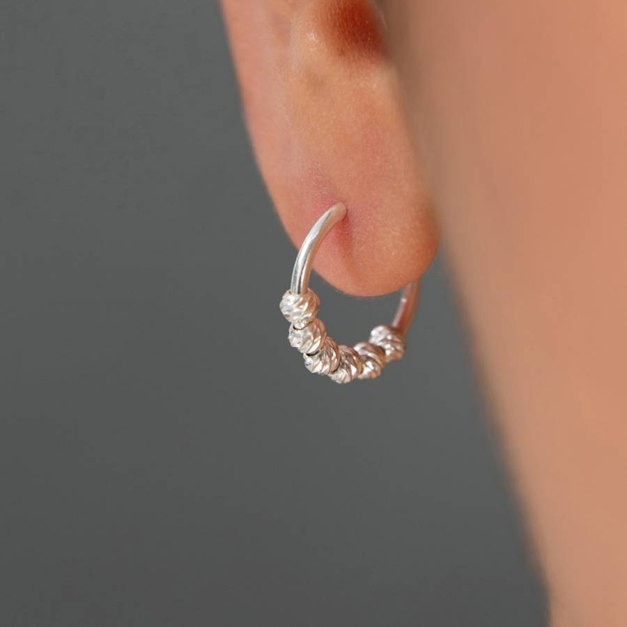 Silver Hoop Earring