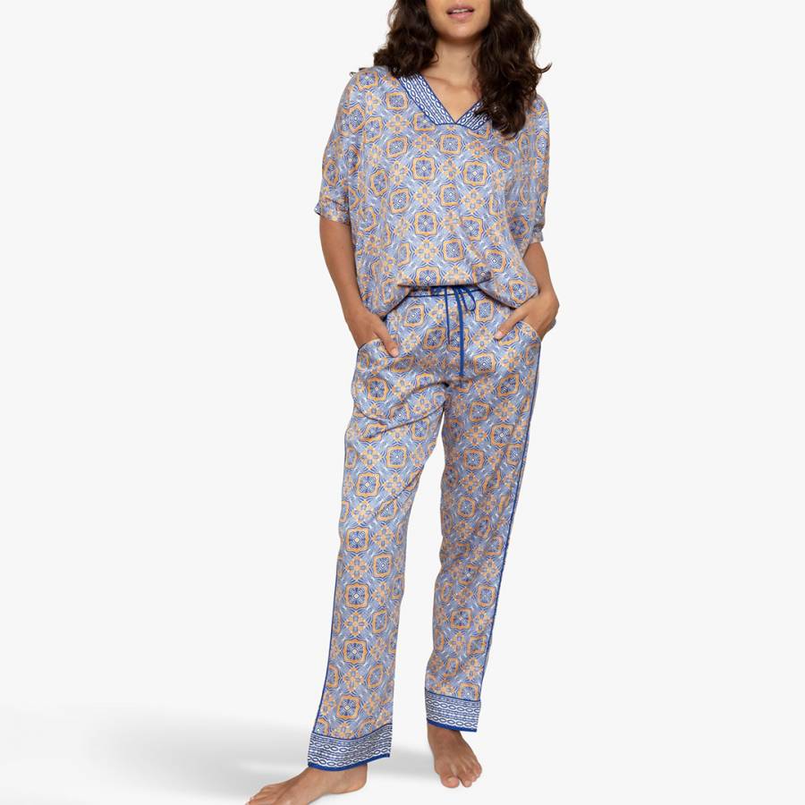 Fable & Eve Hamstead Geo Print Pyjama Set