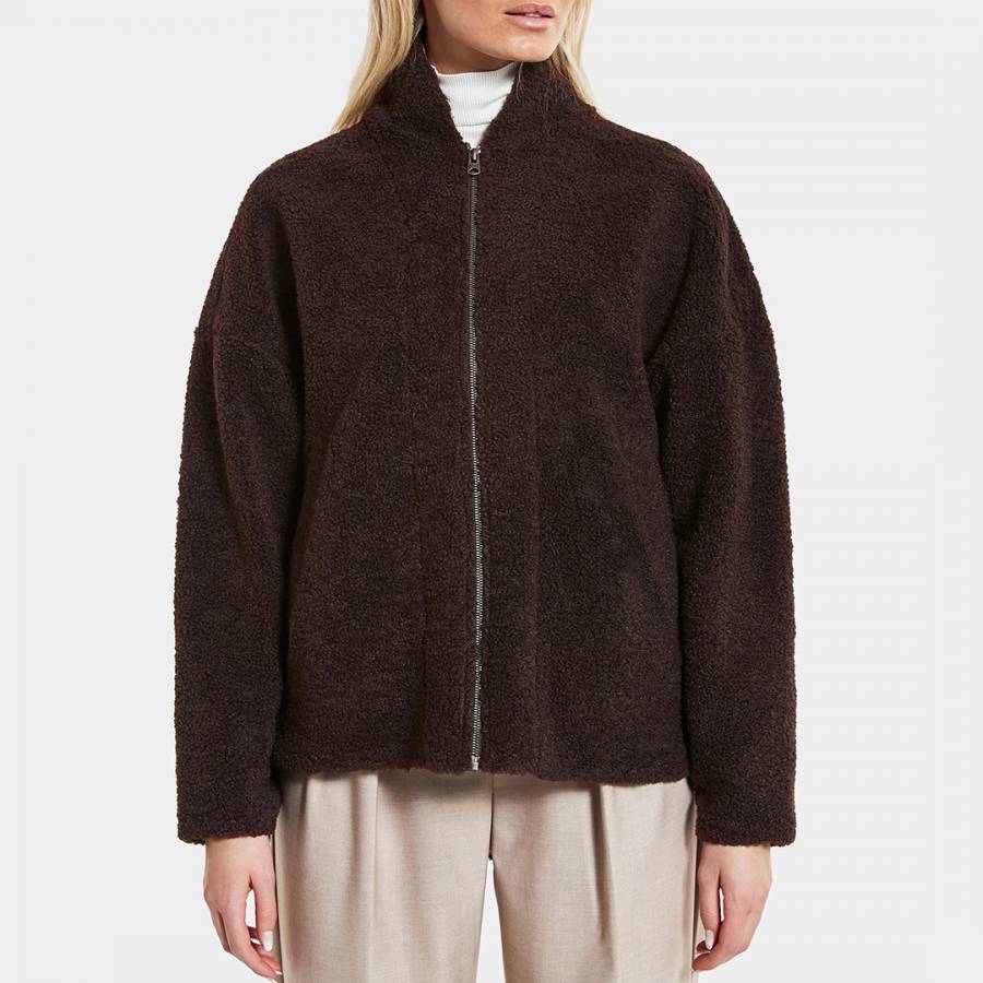 Brown Eira Full Zip Jacket