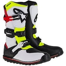 Alpinestars Tech T Boots White Red Yellow Fluo Black Size US 5