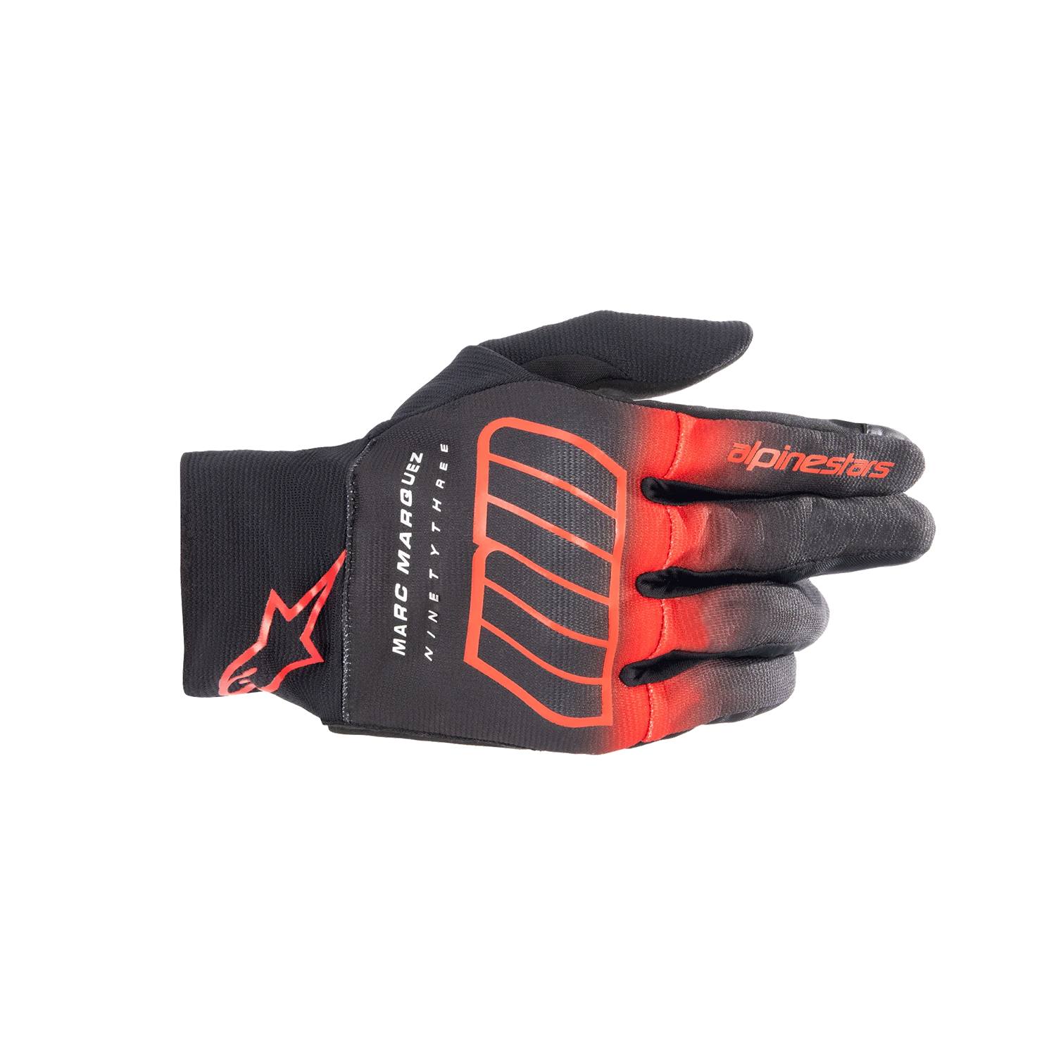 Alpinestars Aragon Gloves Black Bright Red White Size L