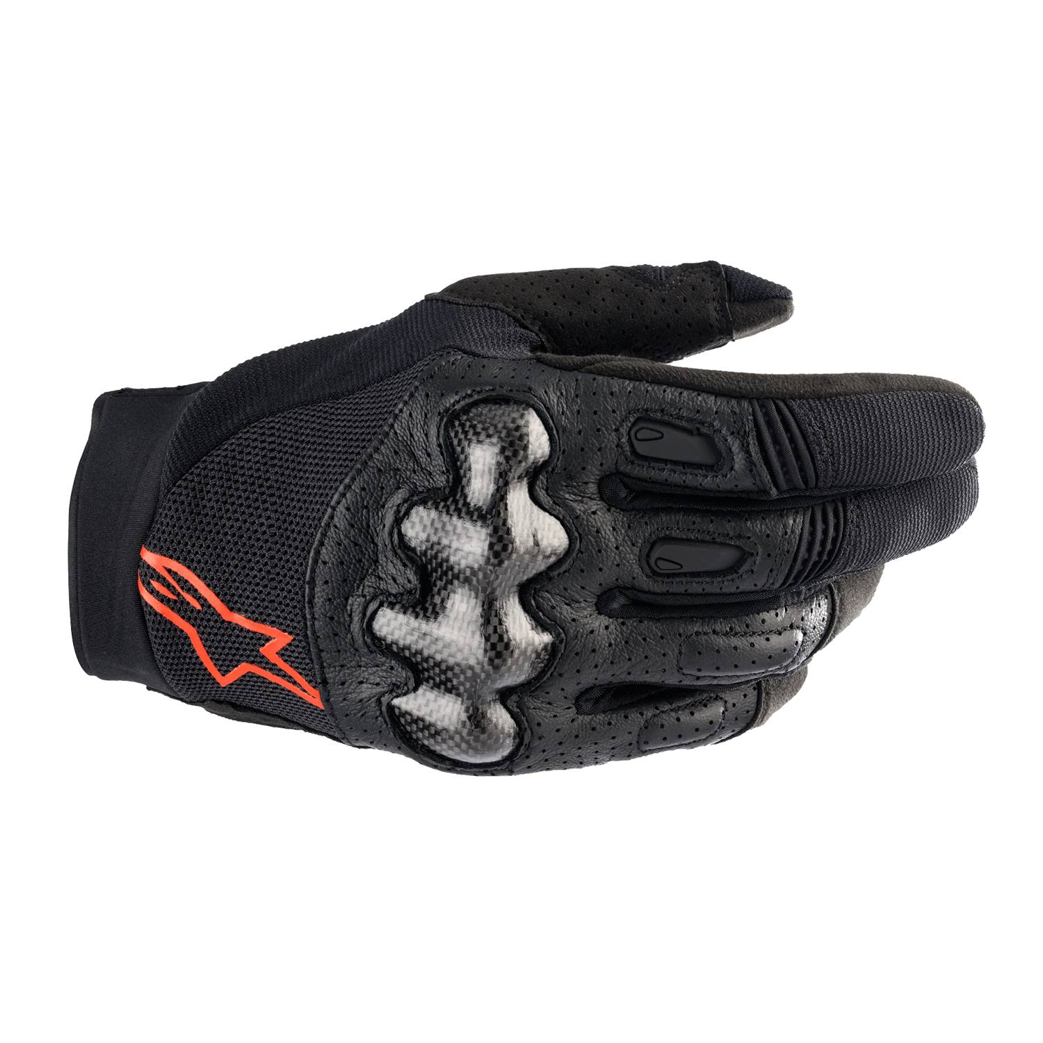 Alpinestars Megawatt Gloves Black Red Fluo Size S