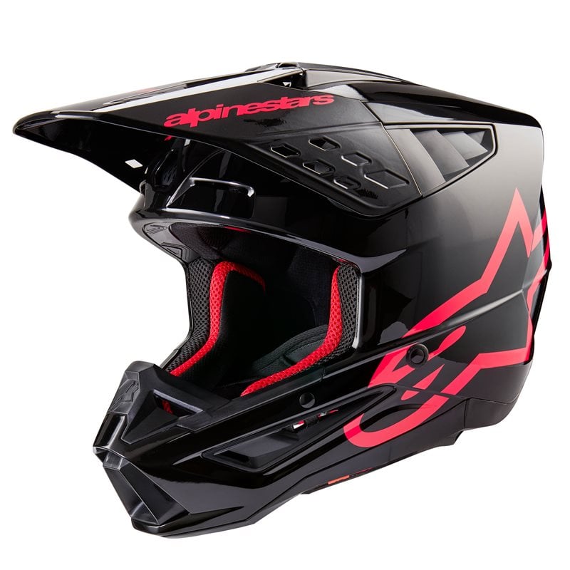 Alpinestars S-M5 Corp Helmet Ece 22.06 Black Diva Pink Glossy Size L