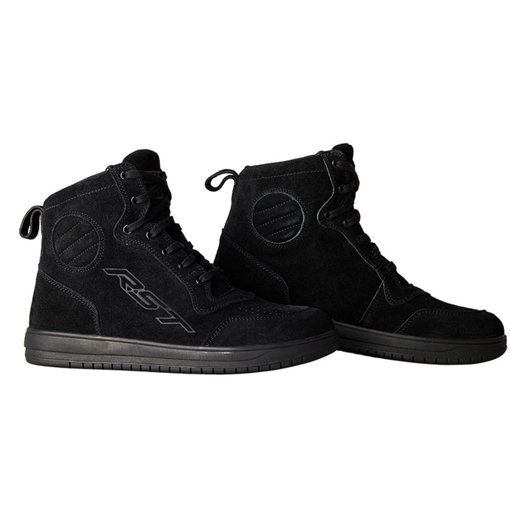 RST Hi-Top Shoes Black Suede Size 40