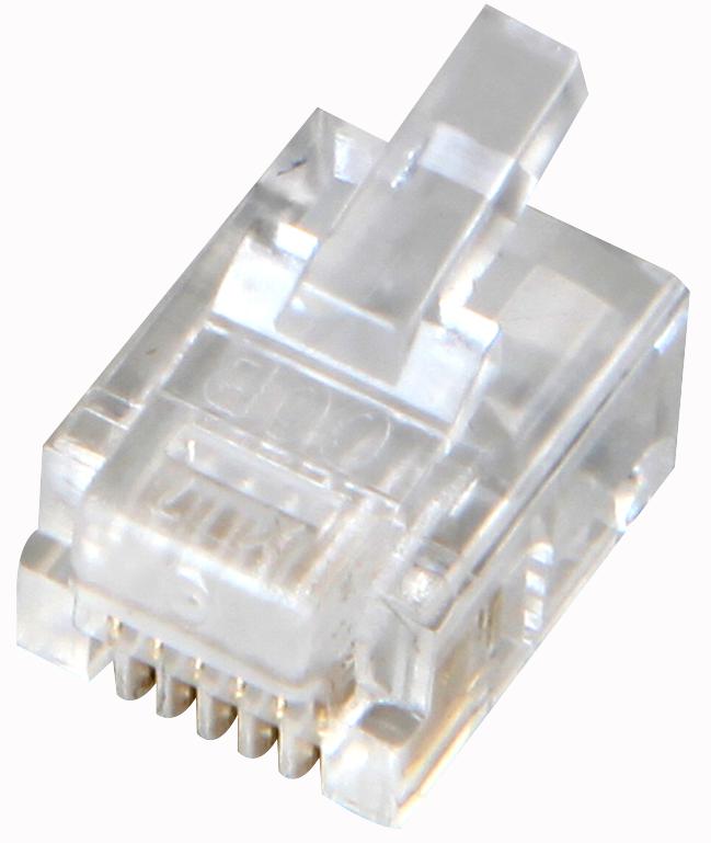Cob Rj126P6Cr Rj12 Connector, Plug, 6P6C, 1Port, Cat5