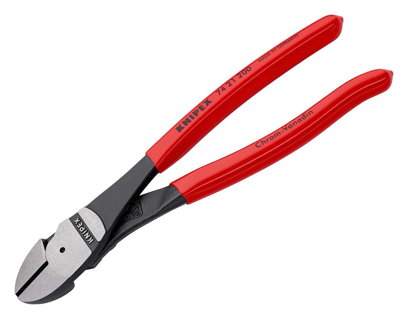 Knipex 74 21 200 Wire Cutter, Diagonal, 200mm