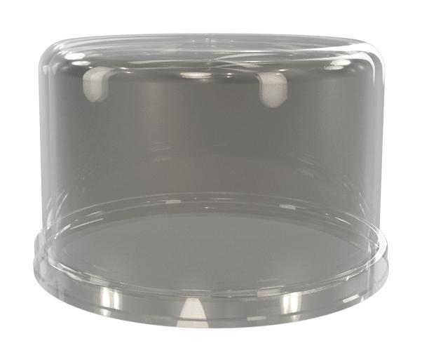 Amphenol Fls-C80-501-000 Dome Cover, Luminaire, 80mm x 50mm, Grey