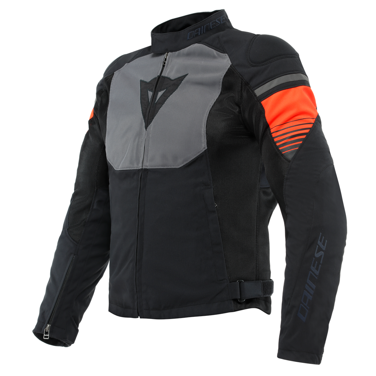 Dainese Air Fast Tex Jacket Black Gray Fluo Red 44