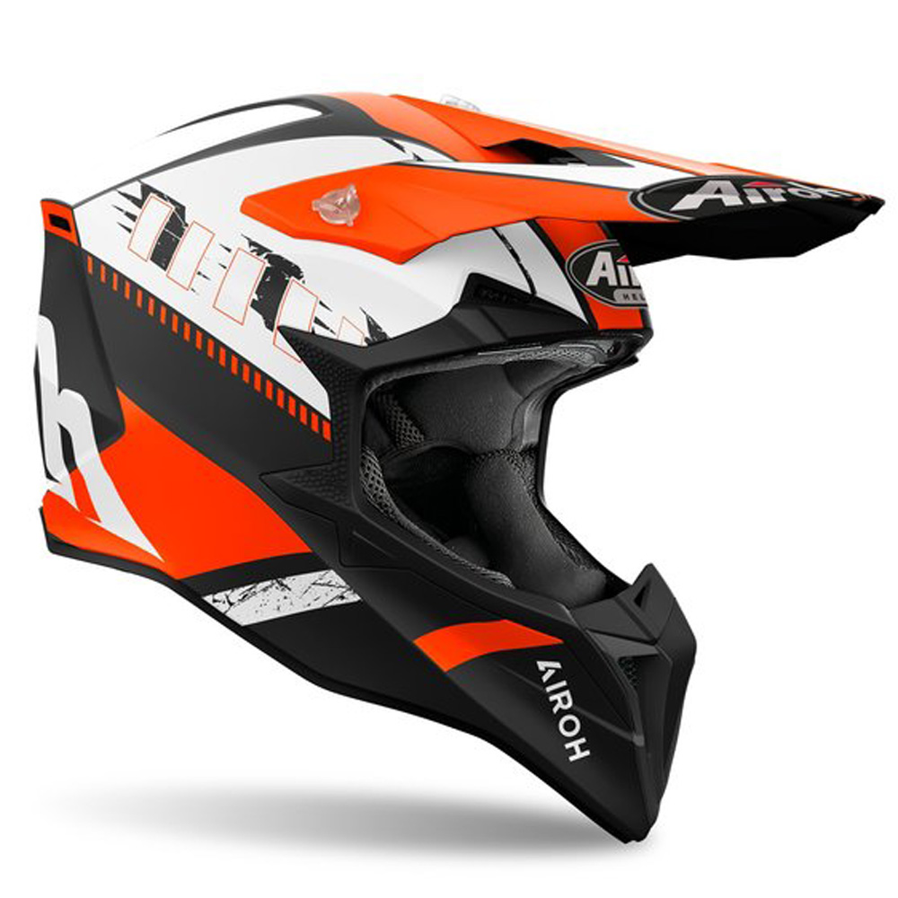 Airoh Wraaap Feel Orange Black Offroad Helmet S