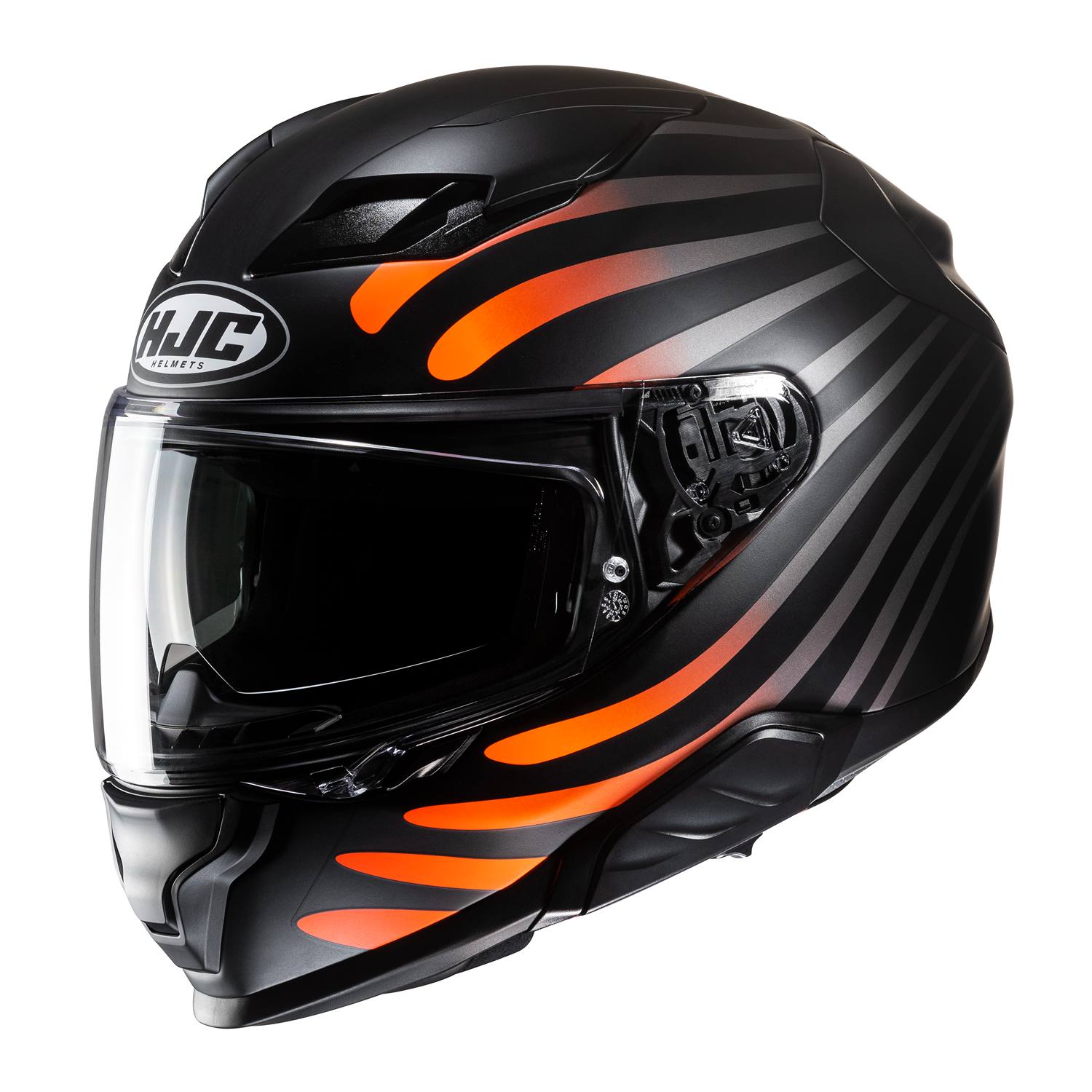 HJC F71 Zen Black Orange Full Face Helmet Size XS