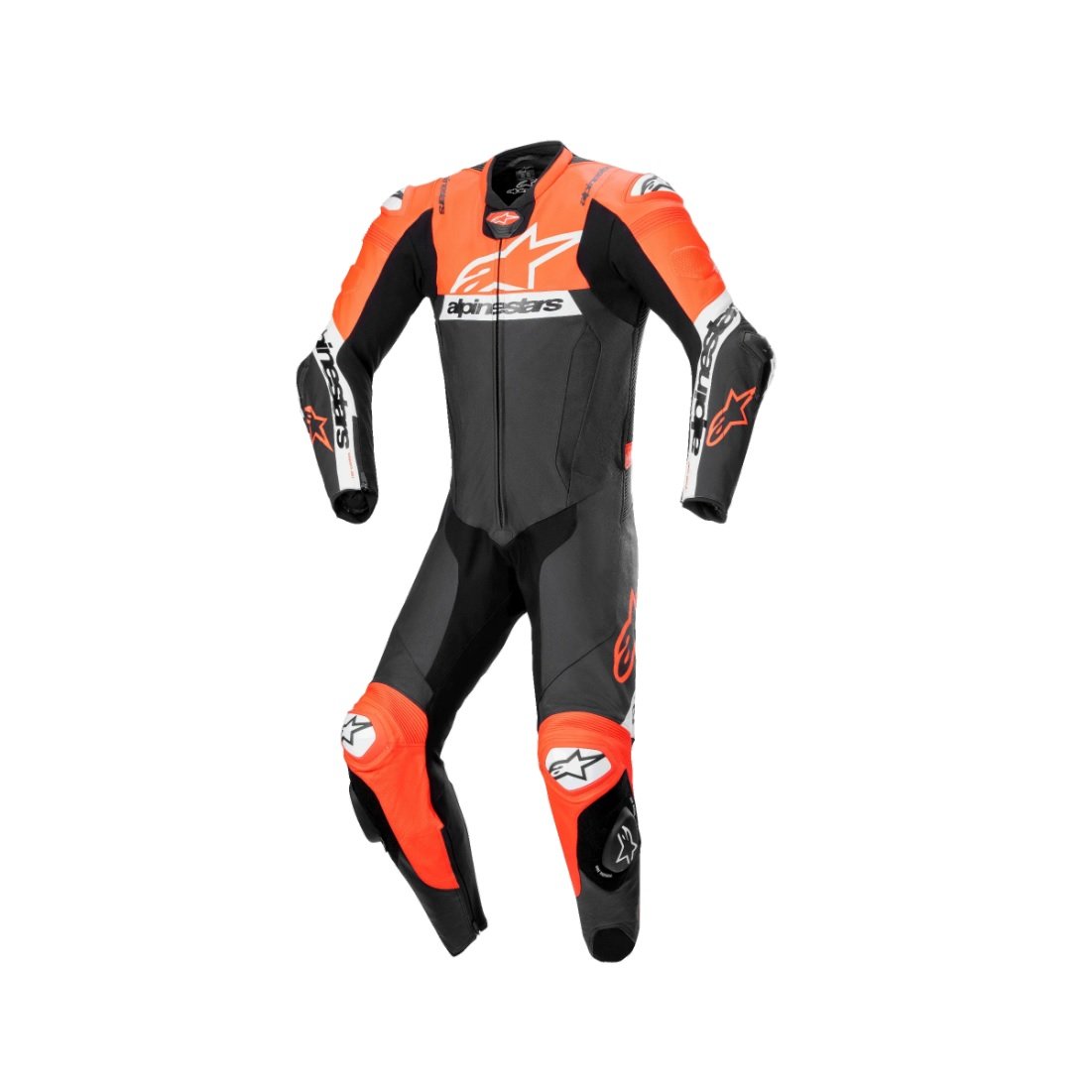 Alpinestars Missile V2 Ward 1Pc Leather Suit Black Red Fluo White Size 46