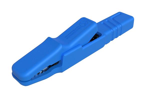 Hirschmann Test And Measurement 932146102 Connector, Crocodile Clip, Blue, 9.5mm