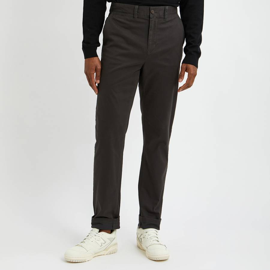 Charcoal Tapered Fit Chinos
