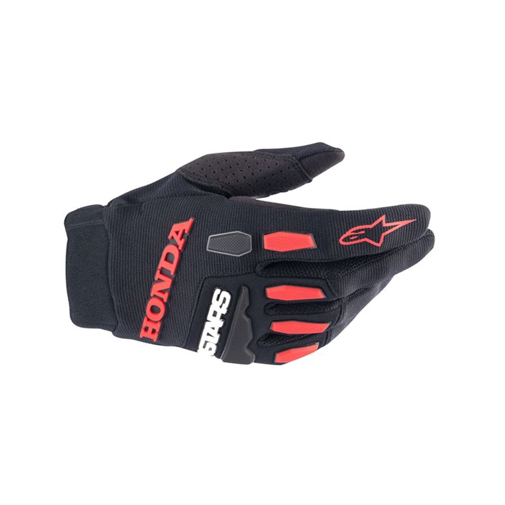 Alpinestars Honda Full Bore Gloves Black Bright Red Size L