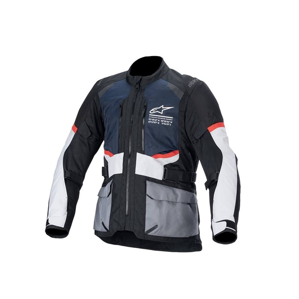 Alpinestars Andes Air Drystar Jacket Deep Blue Black Ice Gray Size S