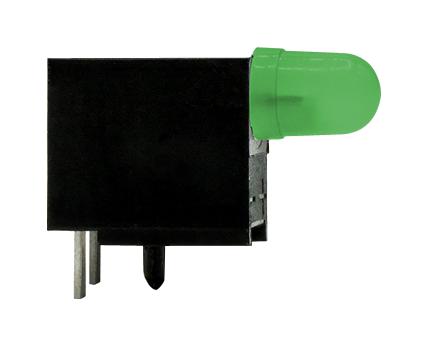 Dialight 551-0211F Ckt Board Indicator, Green, 16Mcd, Th