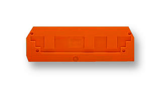 WAGO 280-326 Endplate, Orange, 2.5mm Wide