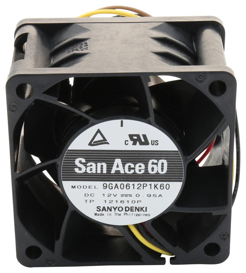 Sanyo Denki 9Ga0612P1K60 Fan, Low Power, 60X38mm, 12V