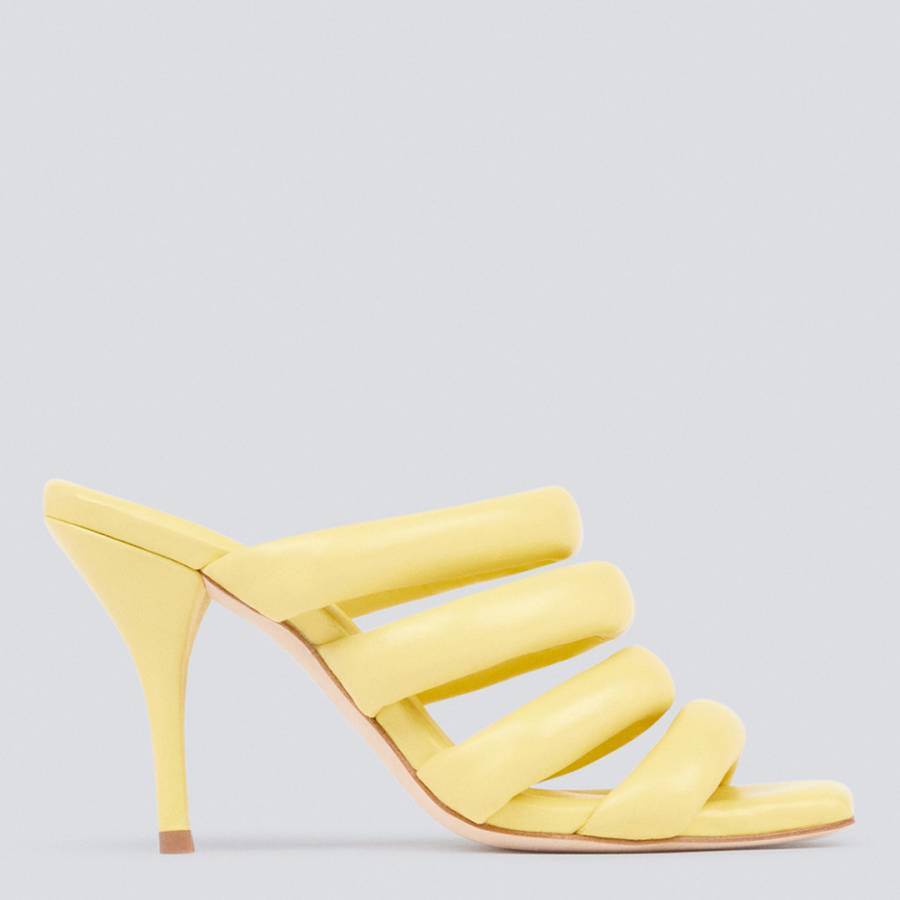 Yellow Strap Heel Sandal