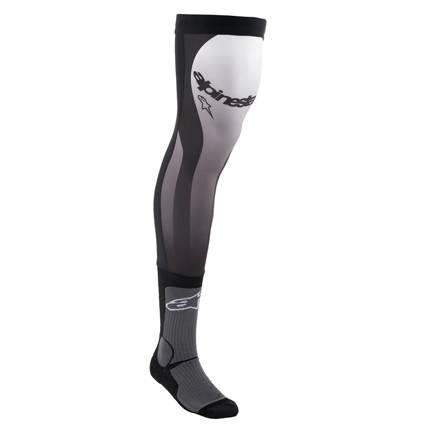 Alpinestars Knee Brace Socks Black White Size L-XXL