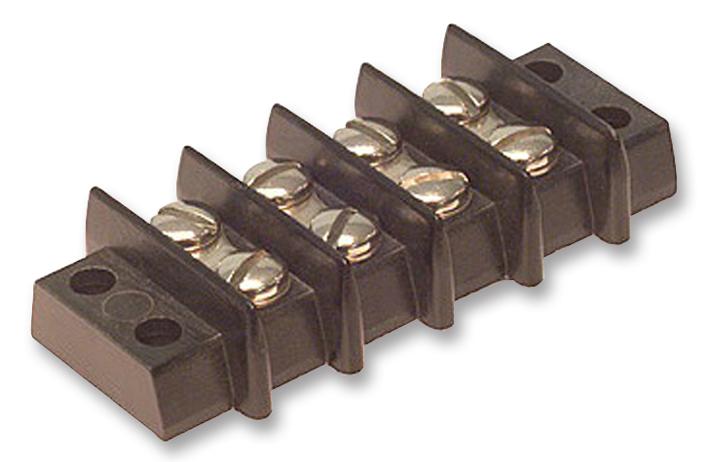 Cinch Connectivity Solutions 4-141 Terminal Block, Barrier, 4Pos, 4Awg