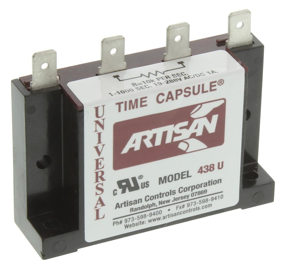Artisan Controls 438U Solid State Timer 1No 1000Sec, 288Vac/dc