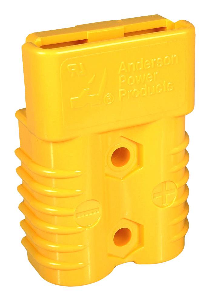 Anderson Power Products 943 Plug/rcpt Housing, 2Pos, Pc, Yellow