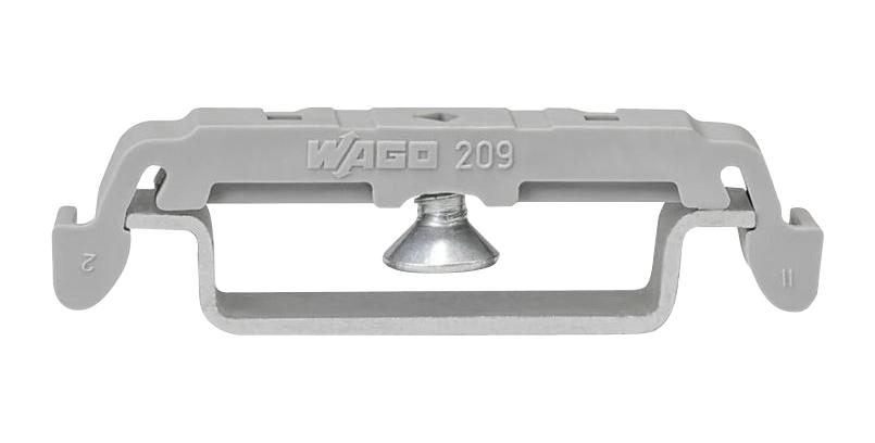 WAGO 0209-0123 Mounting Foot W/ Screw, Gry, Din-35 Rail