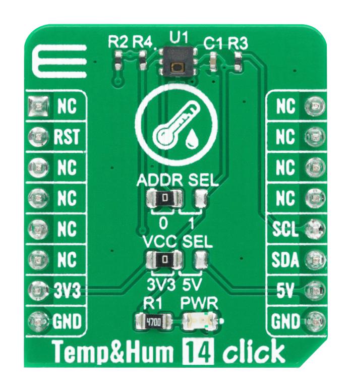 MikroElektronika Mikroe-4306 Temperature & Humidity 14 Click Board