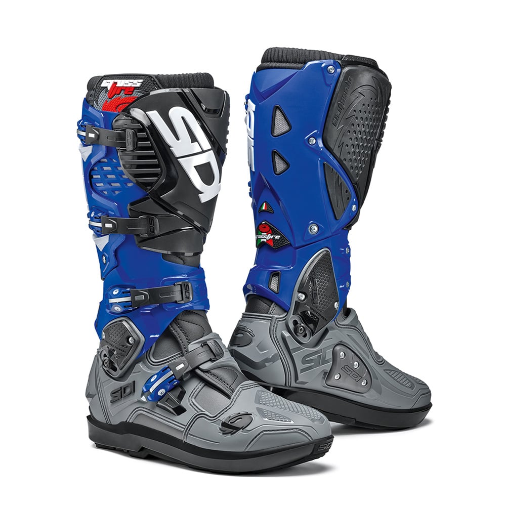 Sidi Crossfire 3 SRS MX Boots Grey Blue Black Size 41