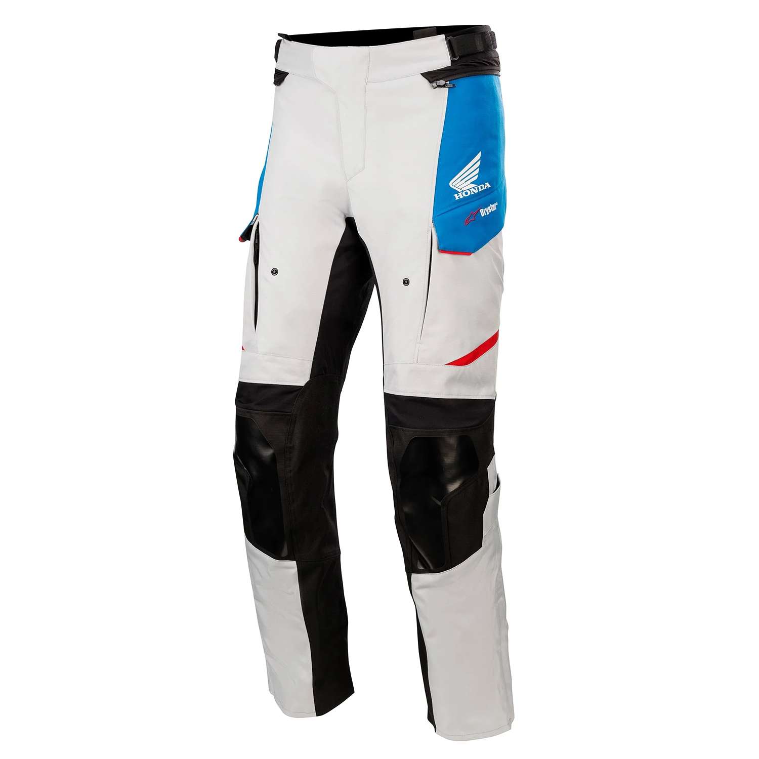 Alpinestars Honda Andes V3 Drystar Pants Ice Gray Blue Bright Red Size L