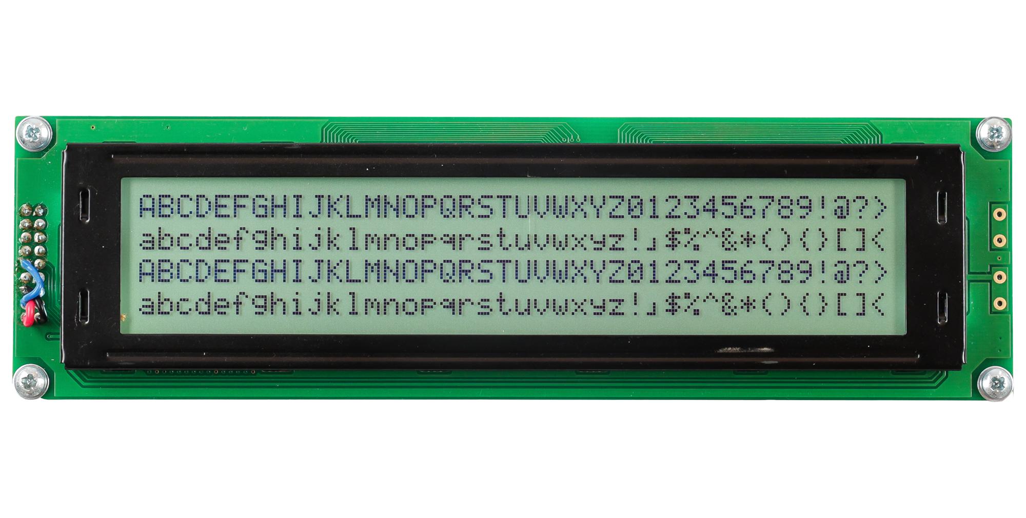 Midas Displays Mc44005A6W-Fptlws-V2 Lcd Module, 40 X 4, Cob, 4.89mm, Fstn