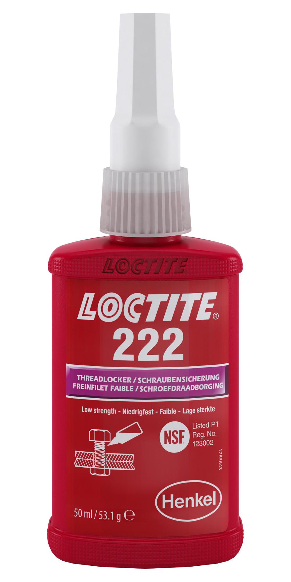 Loctite 222. Dimethacrylate Ester, Bottle/purple/50Ml