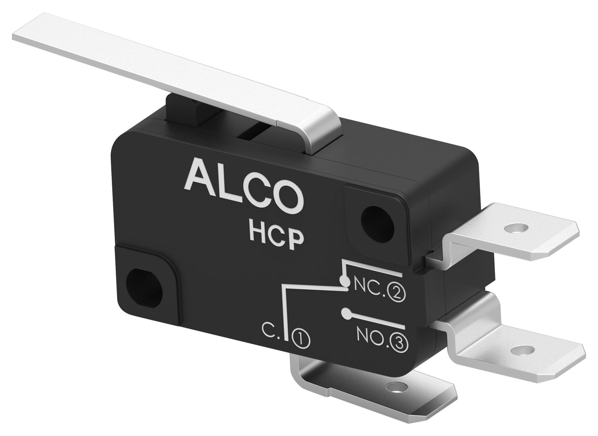 Alcoswitch / Te Connectivity Hcp10Dte2S04. Microswitch, Spdt, 10A, 250Vac