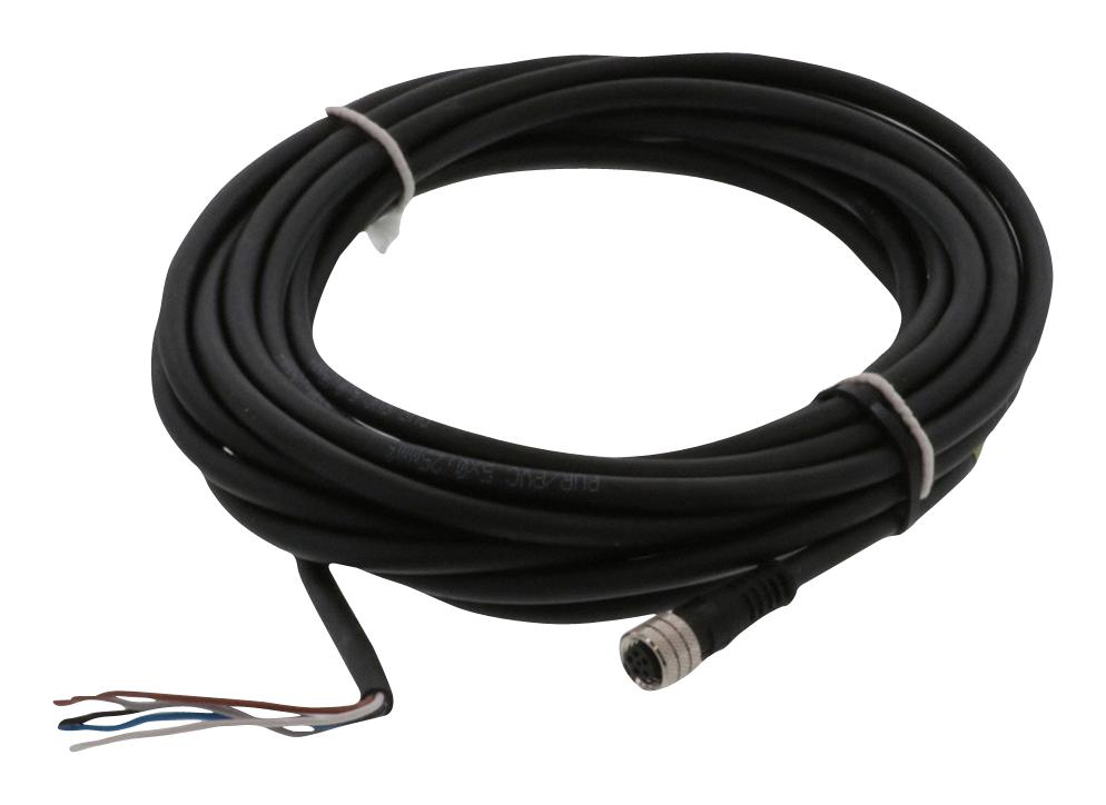 Molex 1200860475 Sensor Cord, 5P M8 Rcpt-Free End, 5M