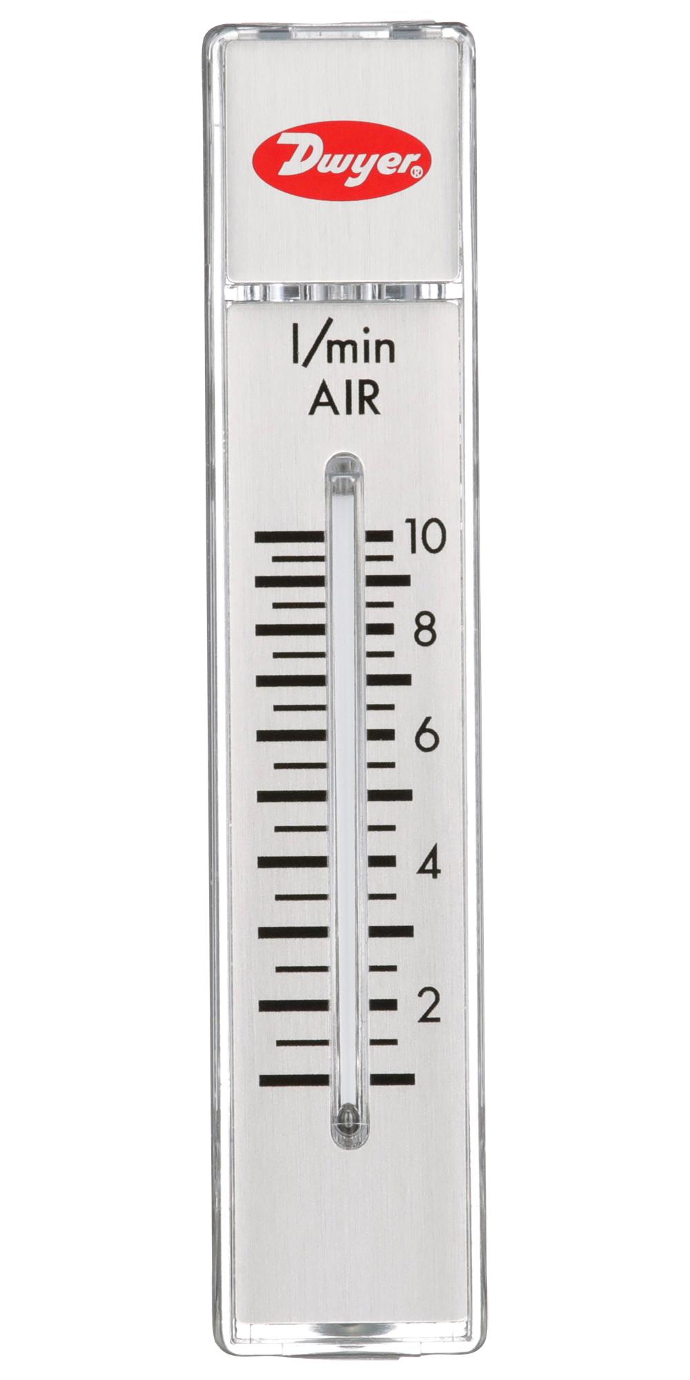 Dwyer Rma-21 Air Flowmeter, 100Psi, 10Lpm, 1/8