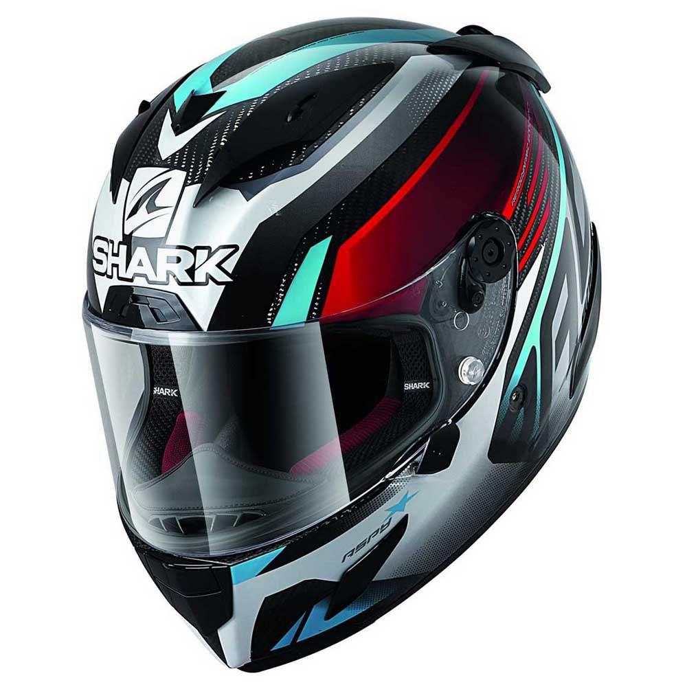 Shark Race-R Pro Carbon Aspy Carbon Red Blue DRB Full Face Helmet XS