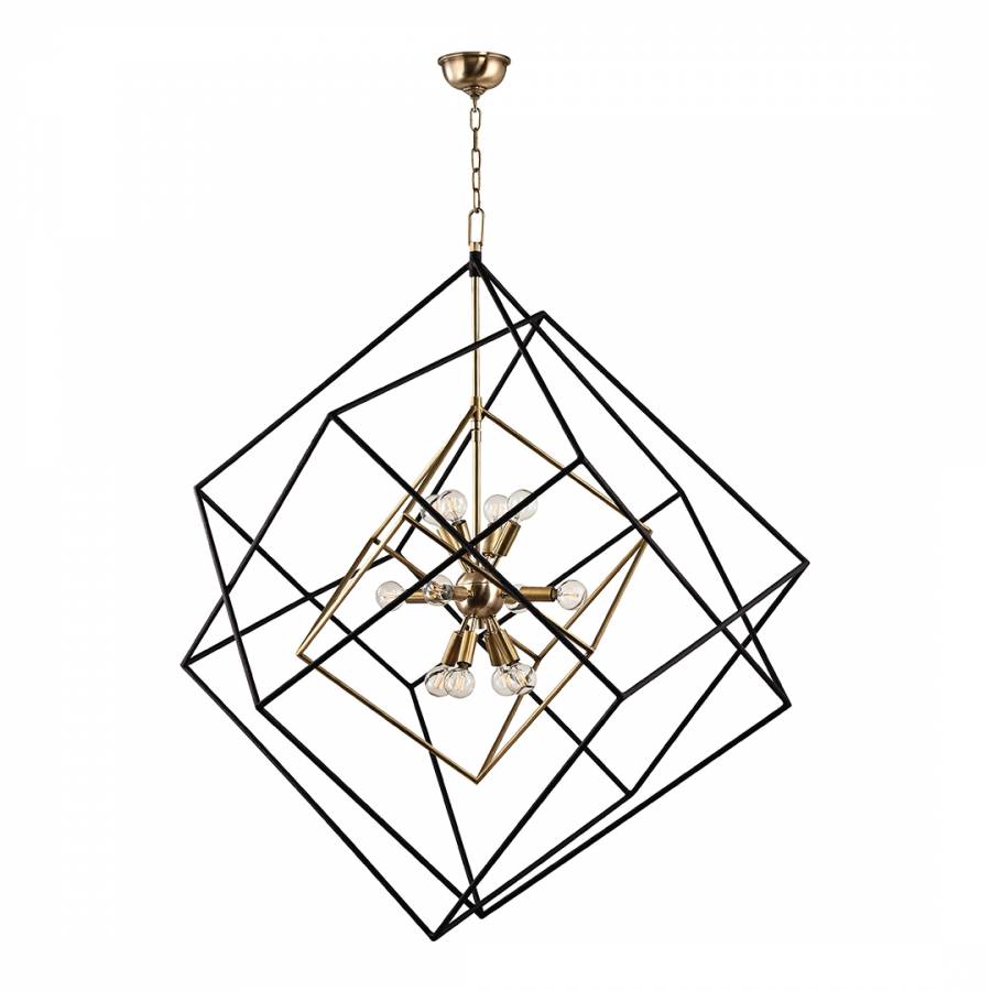 Roundout 12 Light Pendant Gold