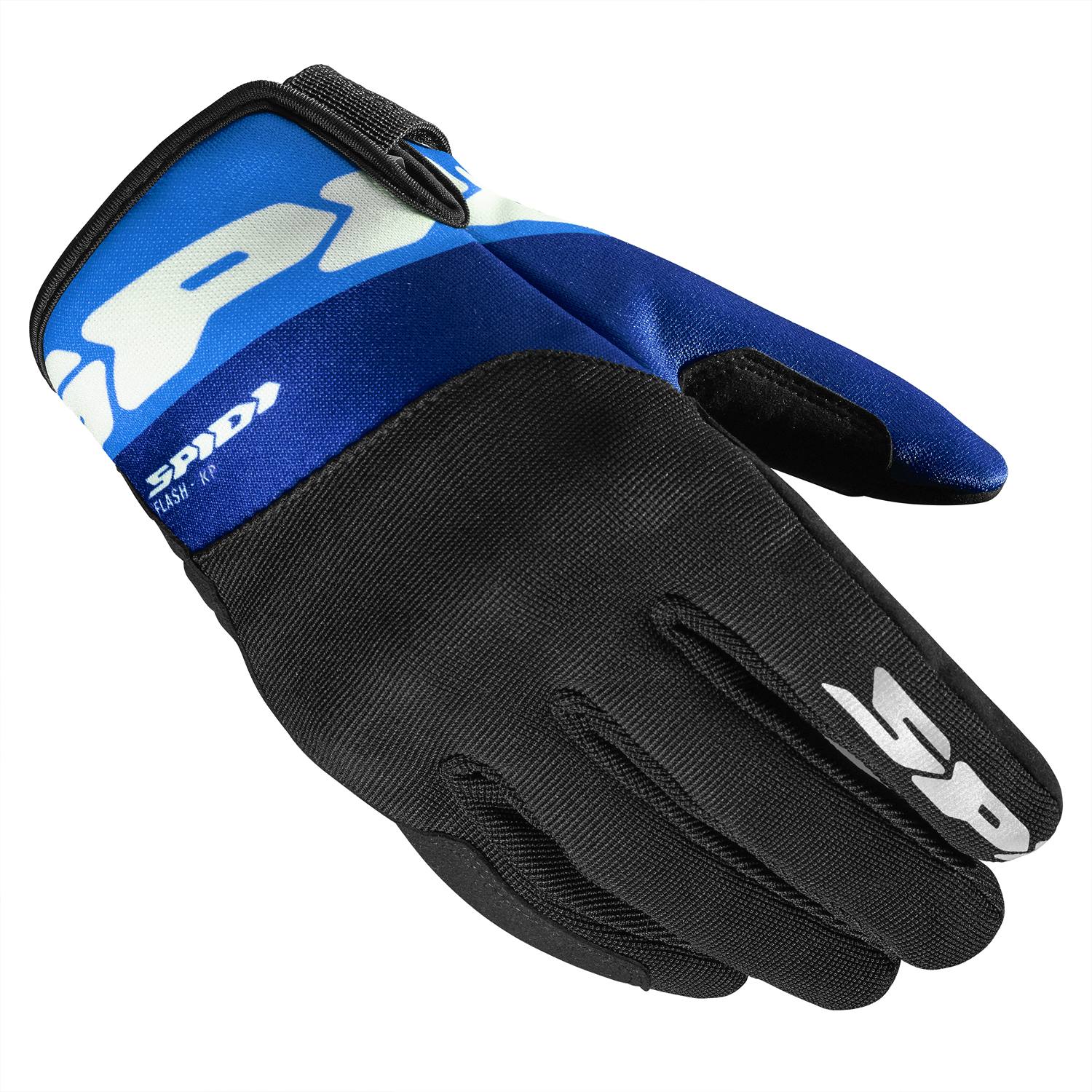Spidi Flash-KP Gloves White Blue Size S