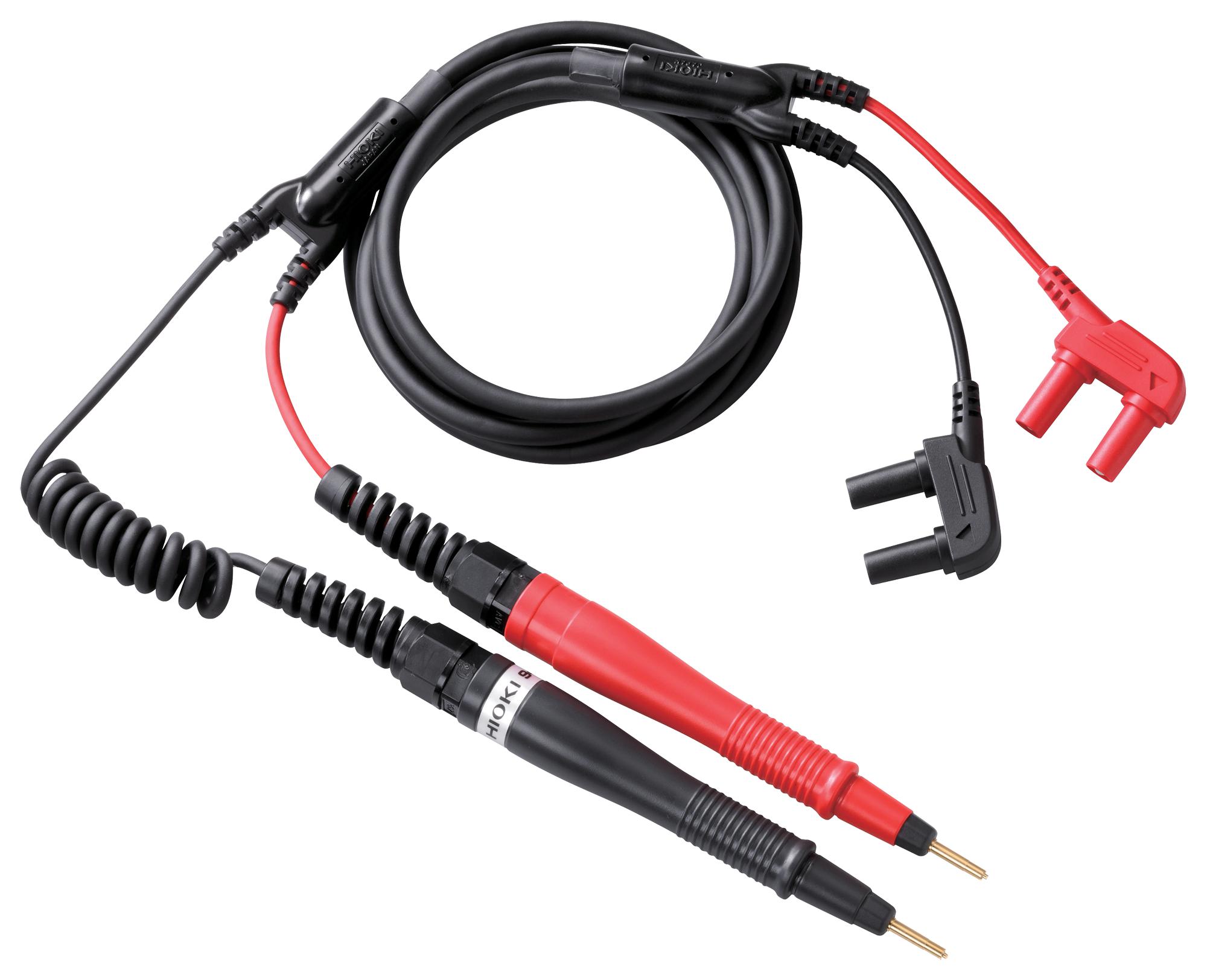 Hioki 9465-10 Pin Type Test Lead, Black/red, 1.883M